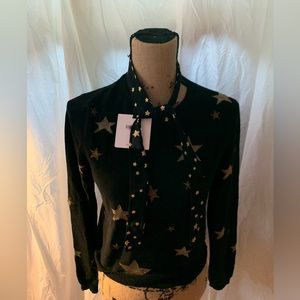 Izombie Elena Gilbert red Valentino tie sweater with star